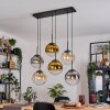 Gastor Lampadario a sospensione, Lampada a sfera, Lampada a sospensione Ambrato, Oro, Chiaro, Grigio fumo, 6-Luci
