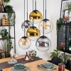 Gastor Lampadario a sospensione, Lampada a sfera, Lampada a sospensione Ambrato, Oro, Chiaro, Grigio fumo, 6-Luci