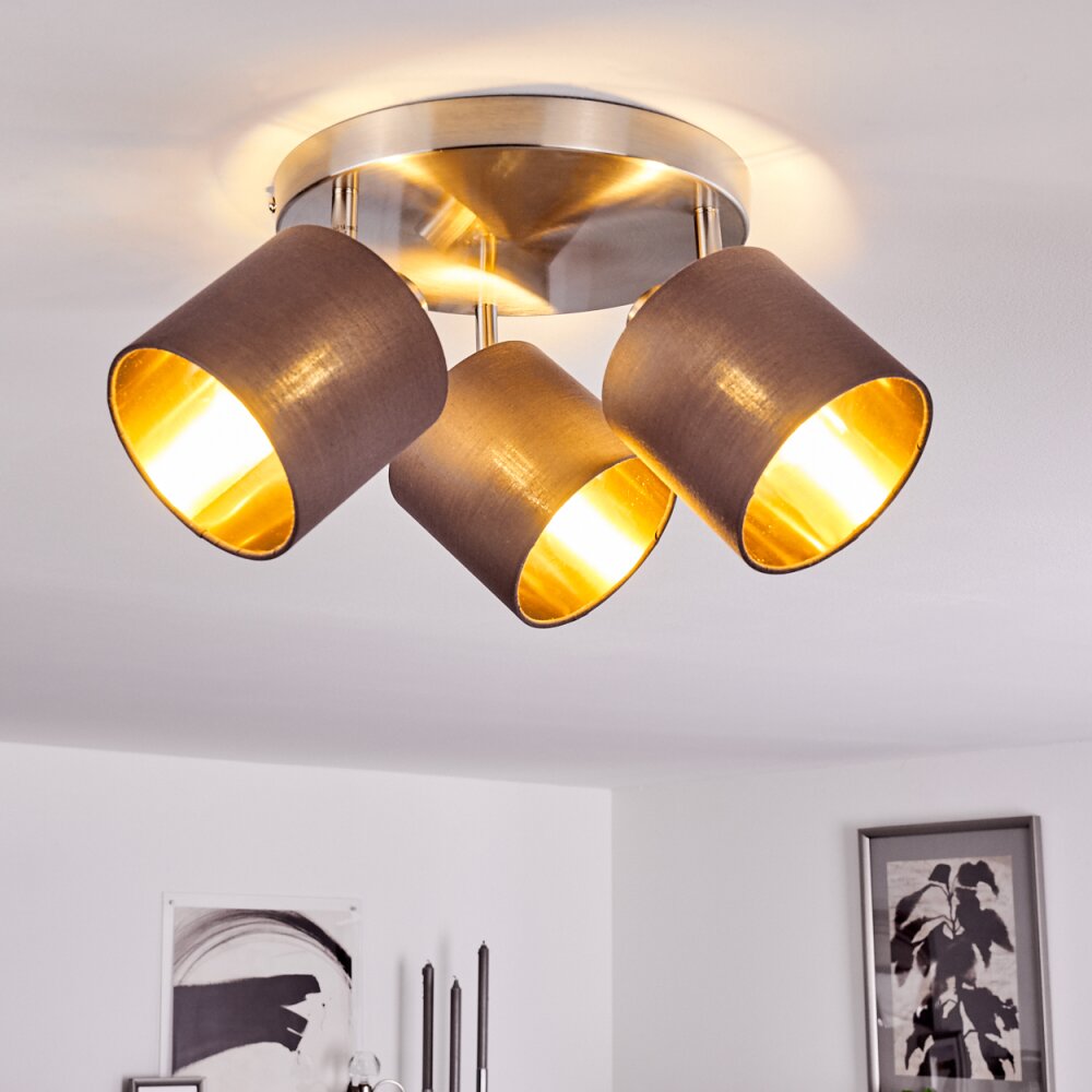 Alsen Plafoniera Nichel opaco, 3-Luci main product photo
