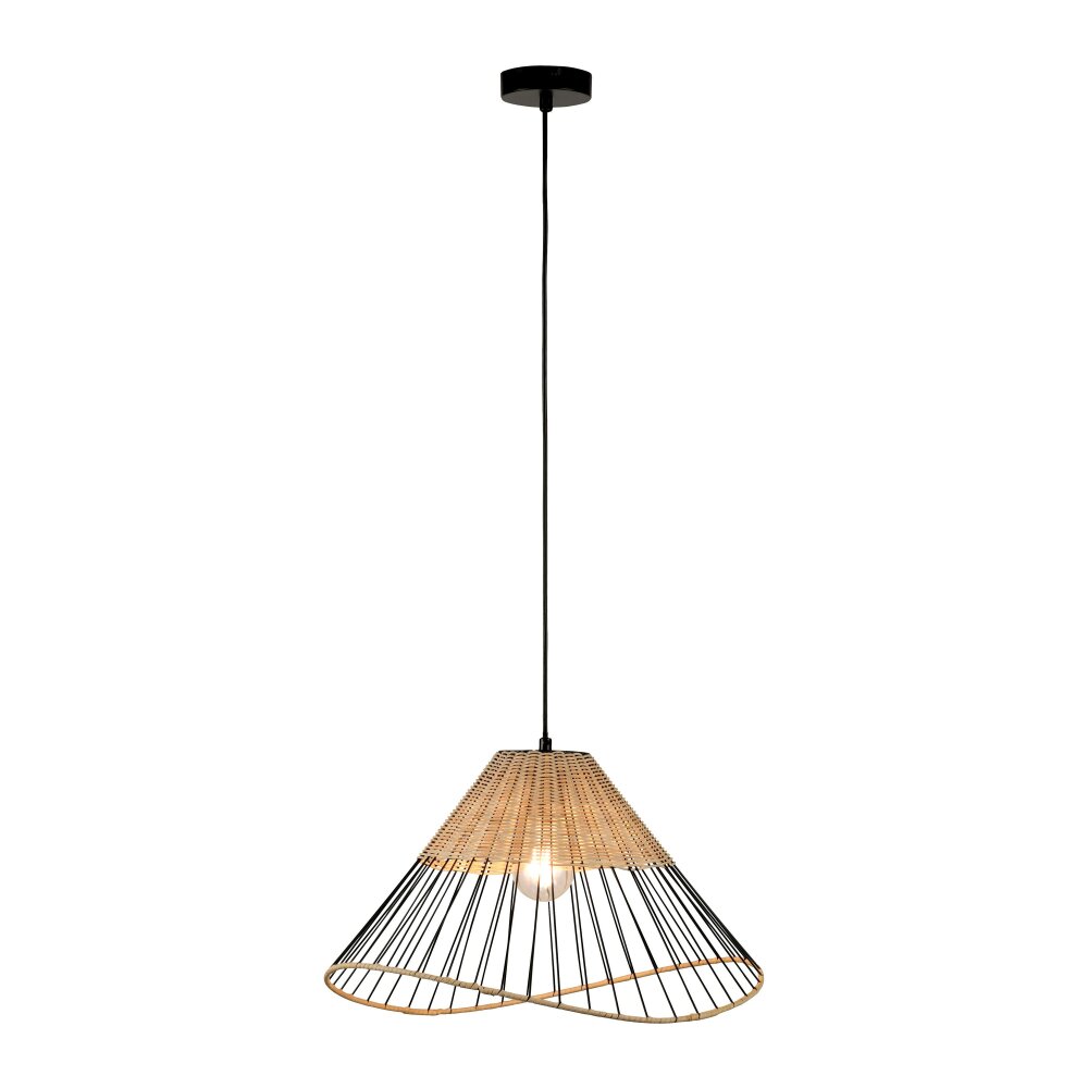 Leuchten-Direkt REED Lampada a Sospensione Legno chiaro, 1-Luce main product photo