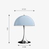 Louis Poulsen Panthella 320 Lampada da tavolo Cromo, 1-Luce