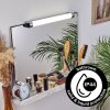 Morges Lampada da specchio LED Cromo, Bianco, 1-Luce