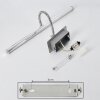 Morges Lampada da specchio LED Cromo, 1-Luce