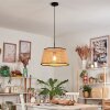 Ramila Lampadario a sospensione, Lampada a sospensione Écru, Nero, 1-Luce
