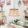 Ramila Lampadario a sospensione, Lampada a sospensione Écru, Nero, 1-Luce