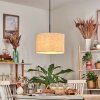 Bassagoda Lampadario a sospensione, Lampada a sospensione beige, Bianco, 1-Luce