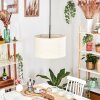 Bassagoda Lampadario a sospensione, Lampada a sospensione beige, Bianco, 1-Luce