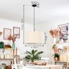 Flemming Lampadario a sospensione, Lampada a sospensione beige, Bianco, 1-Luce