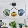 Koyoto Plafoniera, Lampada a sfera 42 cm Blu, Oro, Verde, Chiaro, 3-Luci
