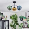 Koyoto Plafoniera, Lampada a sfera 42 cm Blu, Oro, Verde, Chiaro, 3-Luci