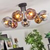 Ripoll Plafoniera, Lampada a sfera Cromo, Oro, Chiaro, Ramato, Grigio fumo, 7-Luci