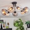 Koyoto Plafoniera, Lampada a sfera 82 cm Ambrato, Chiaro, Grigio fumo, 7-Luci
