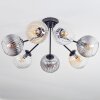 Koyoto Plafoniera, Lampada a sfera 82 cm Ambrato, Chiaro, Grigio fumo, 7-Luci