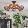 Ripoll Plafoniera, Lampada a sfera Cromo, Oro, Ramato, Grigio fumo, 7-Luci
