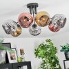 Ripoll Plafoniera, Lampada a sfera Cromo, Oro, Ramato, Grigio fumo, 7-Luci