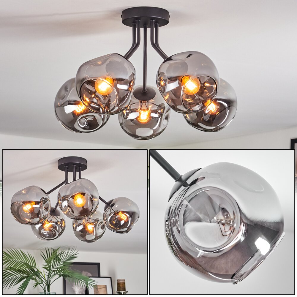 Ripoll Plafoniera, Lampada a sfera Grigio fumo, 5-Luci main product photo