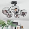 Ripoll Plafoniera, Lampada a sfera Grigio fumo, 5-Luci