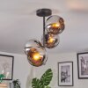 Koyoto Plafoniera, Lampada a sfera 32 cm Cromo, Grigio fumo, 4-Luci
