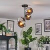 Koyoto Plafoniera, Lampada a sfera 32 cm Cromo, Grigio fumo, 4-Luci