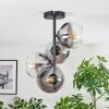 Koyoto Plafoniera, Lampada a sfera 32 cm Chiaro, Grigio fumo, 4-Luci