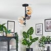 Gastor Plafoniera, Lampada a sfera 32 cm Ambrato, Chiaro, Grigio fumo, 4-Luci