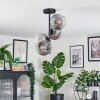 Koyoto Plafoniera, Lampada a sfera 32 cm Chiaro, Grigio fumo, 4-Luci