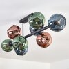 Ripoll Plafoniera, Lampada a sfera Blu, Verde, Ramato, 8-Luci
