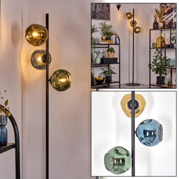 Ripoll Lampada da terra Blu, Oro, Verde, 3-Luci