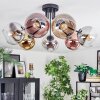 Koyoto Plafoniera, Lampada a sfera 82 cm Cromo, Oro, Chiaro, Ramato, Grigio fumo, 7-Luci