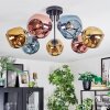 Ripoll Plafoniera, Lampada a sfera Blu, Oro, Ramato, 7-Luci