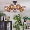 Ripoll Plafoniera, Lampada a sfera Cromo, Oro, Chiaro, Ramato, Grigio fumo, 7-Luci