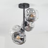Ripoll Plafoniera, Lampada a sfera Chiaro, Grigio fumo, 4-Luci