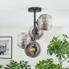 Ripoll Plafoniera, Lampada a sfera Cromo, Chiaro, Grigio fumo, 4-Luci