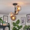 Ripoll Plafoniera, Lampada a sfera Chiaro, Grigio fumo, 4-Luci