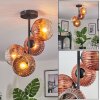 Ripoll Plafoniera, Lampada a sfera Chiaro, Ramato, 4-Luci