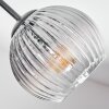 Koyoto Plafoniera, Lampada a sfera 82 cm Chiaro, Grigio fumo, 7-Luci