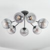 Koyoto Plafoniera, Lampada a sfera 82 cm Chiaro, Grigio fumo, 7-Luci