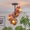 Ripoll Plafoniera, Lampada a sfera Chiaro, Ramato, 4-Luci
