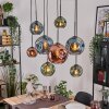 Ripoll Lampadario a sospensione, Lampada a sfera, Lampada a sospensione Écru, Nero, 8-Luci