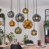 Ripoll Lampadario a sospensione, Lampada a sfera, Lampada a sospensione Écru, Nero, 8-Luci
