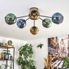 Ripoll Plafoniera, Lampada a sfera Blu, Oro, Verde, 6-Luci