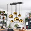 Gastor Lampadario a sospensione, Lampada a sfera, Lampada a sospensione Oro, Chiaro, 6-Luci
