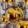 Gastor Lampadario a sospensione, Lampada a sfera, Lampada a sospensione Oro, Chiaro, 6-Luci