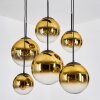 Gastor Lampadario a sospensione, Lampada a sfera, Lampada a sospensione Oro, Chiaro, 6-Luci