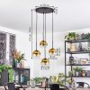 Koyoto Lampadario a sospensione, Lampada a sfera, Lampada a sospensione a cluster 35 cm Oro, Chiaro, 4-Luci