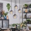 Koyoto Lampadario a sospensione, Lampada a sfera, Lampada a sospensione a cluster 35 cm Chiaro, Grigio fumo, 4-Luci Koyoto Lampadario a sospensione, Lampada a sfera, Lampada a sospensione a cluster 35 cm Chiaro, Grigio fumo, 4-Luci