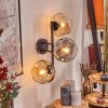 Ripoll Lampada a sfera, Applique Ambrato, Chiaro, Grigio fumo, 3-Luci
