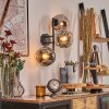 Ripoll Lampada a sfera, Applique Cromo, Chiaro, Grigio fumo, 3-Luci