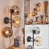Ripoll Lampada a sfera, Applique Ambrato, Chiaro, Grigio fumo, 3-Luci