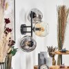 Ripoll Lampada a sfera, Applique Ambrato, Chiaro, Grigio fumo, 3-Luci